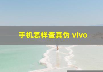 手机怎样查真伪 vivo